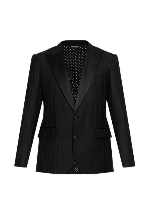 Dolce & Gabbana ピンストライプ ジャケット | ブラック | FARFETCH JP