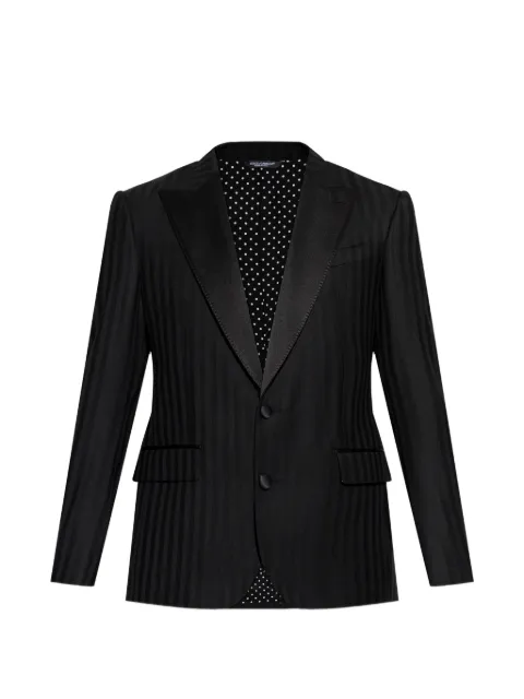 Dolce & Gabbana striped peak-lapel blazer