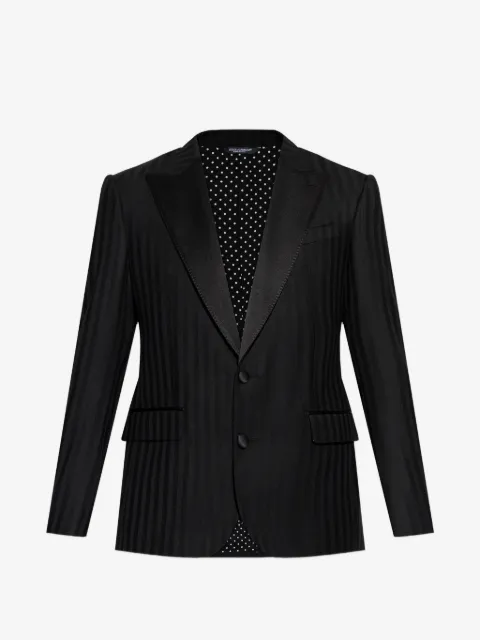 Dolce & Gabbana striped peak-lapel blazer