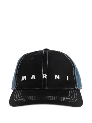 Marni プリント キャップ | ブラック | FARFETCH JP