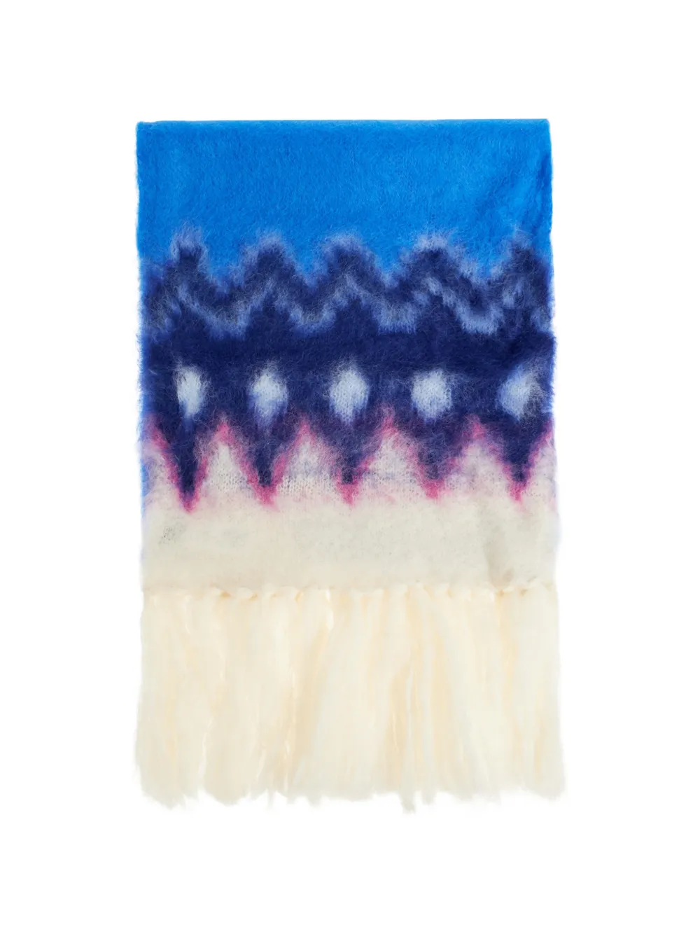ISABEL MARANT fringed scarf - Blu
