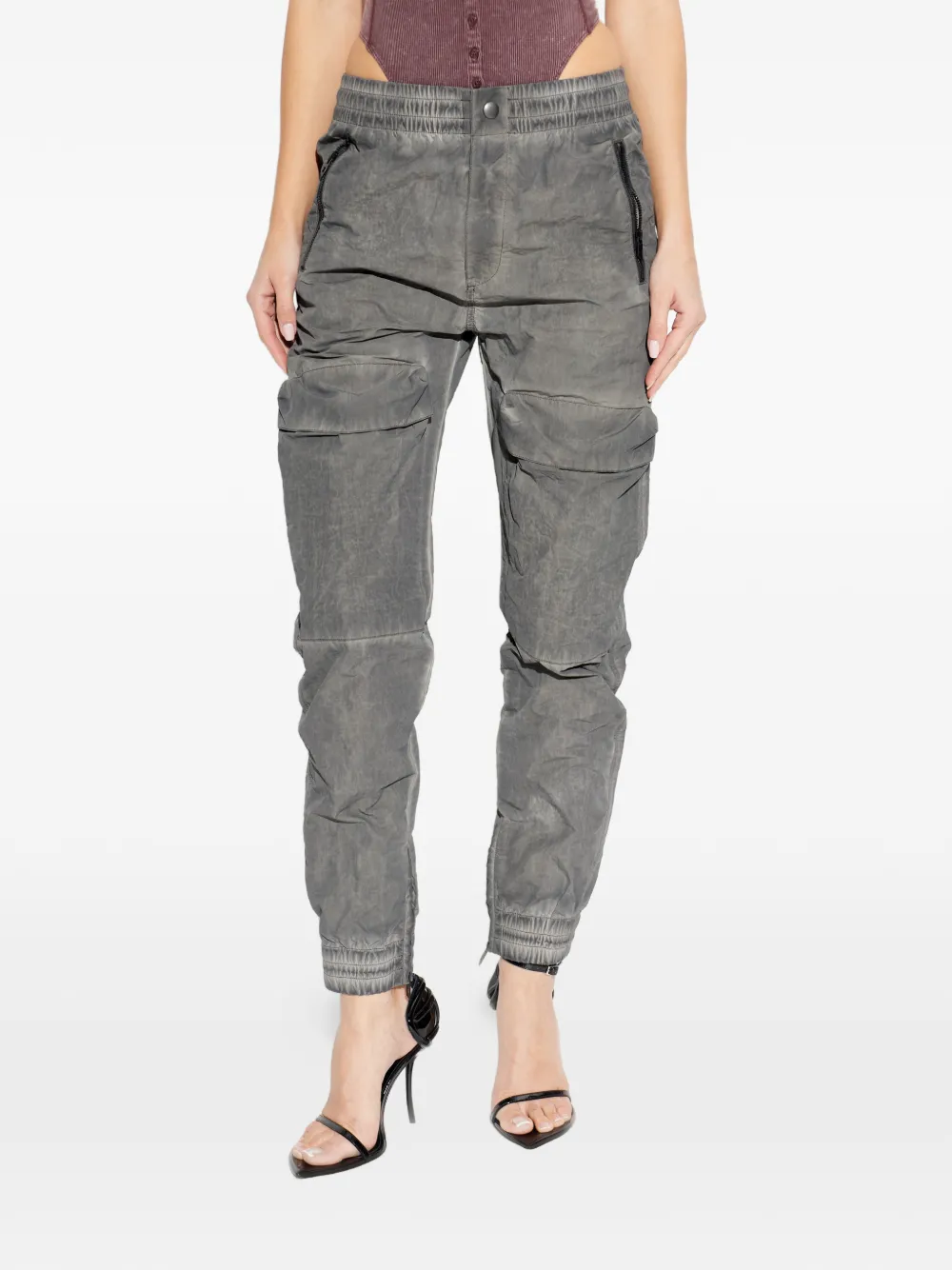  Diesel P-ride Zip-pocket Cargo Pants - Grey 