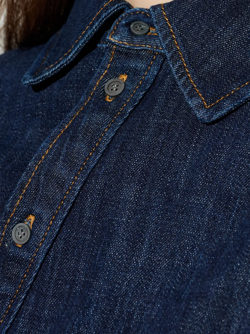 LOEWE Blouse met knopen en ceintuur Blauw