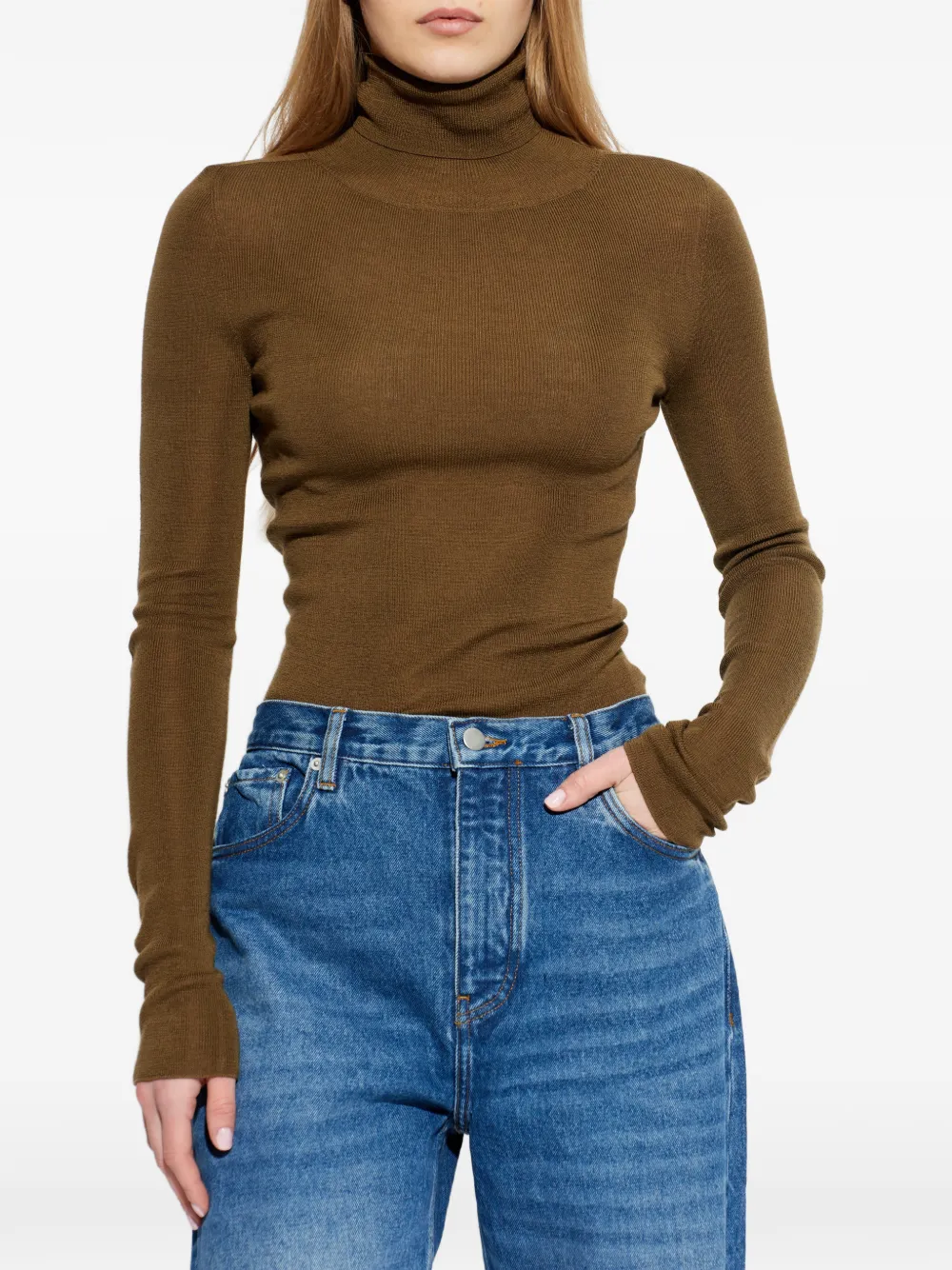  A.p.c. Roll-neck Sweater - Brown 