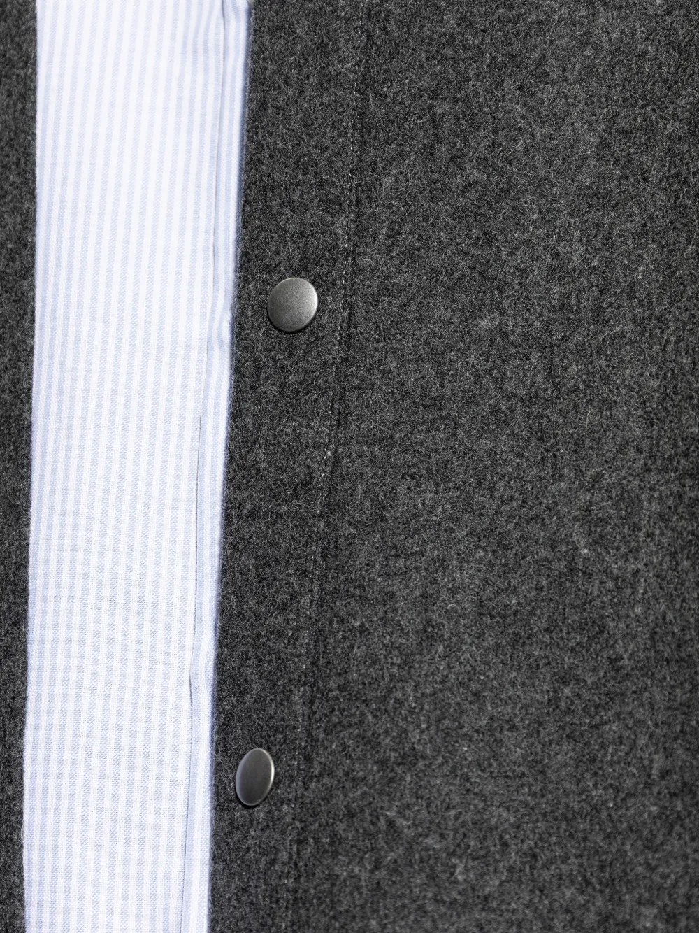 A.P.C. Wollen poloshirt met knopen Grijs