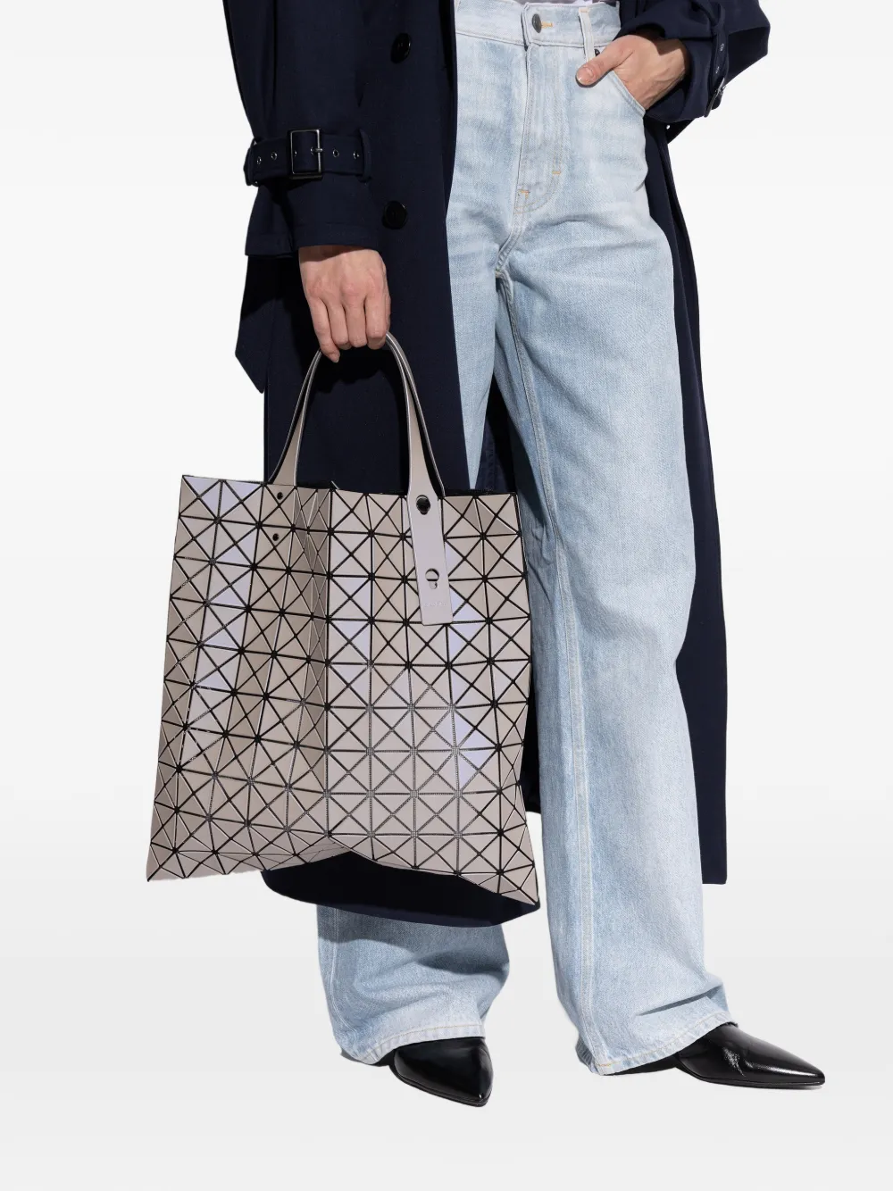 Bao Issey Miyake Shopper met geometrisch patroon Grijs