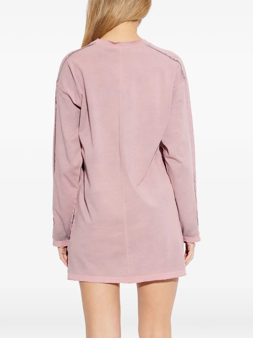 Diesel D-Aliene mini-jurk met lange mouwen Roze