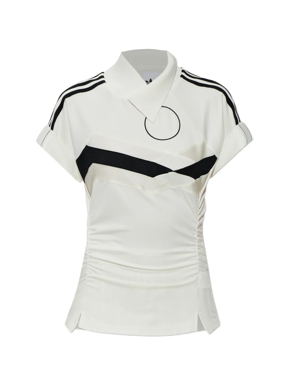 adidas three-stripe-sleeve T-shirt - Bianco