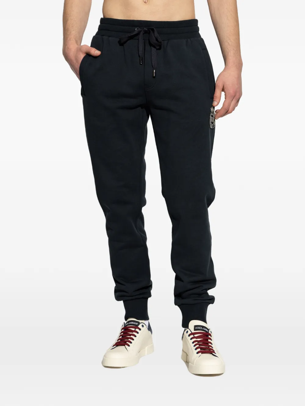 Dolce & Gabbana Trainingsbroek met trekkoord Blauw