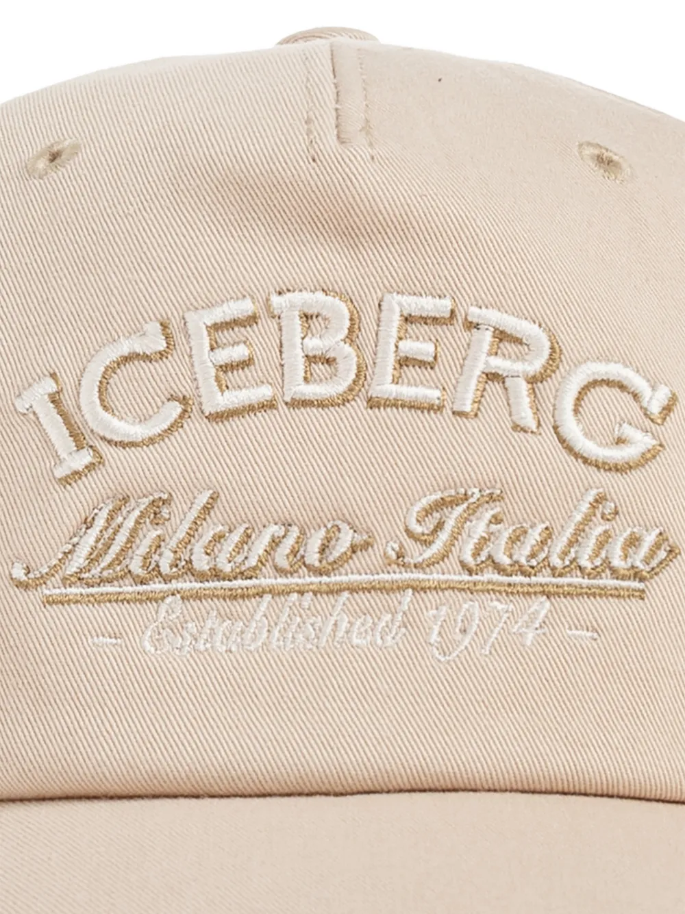  Iceberg Embroidered Baseball Cap - Neutrals 