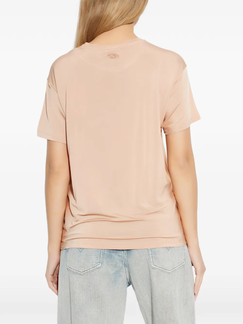 Diesel T-shirt met ronde hals Beige