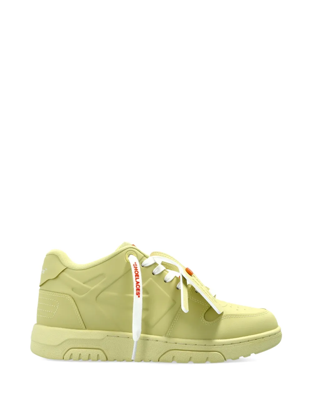 Off-White Out Of Office leren sneakers Geel