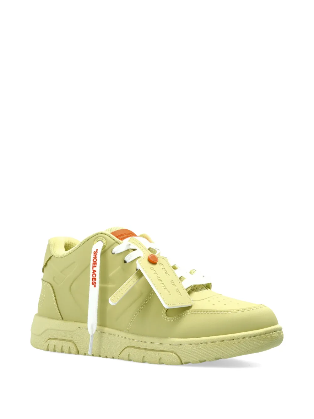 Off-White Out Of Office leren sneakers Geel