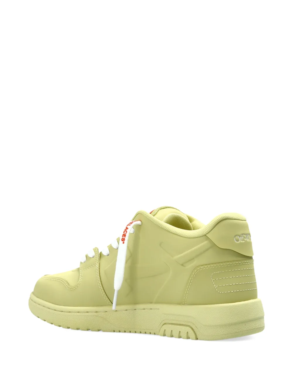Off-White Out Of Office leren sneakers Geel
