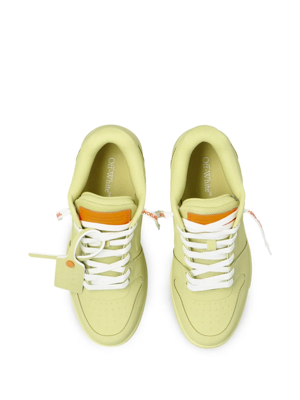 Off-White Out Of Office leren sneakers Geel