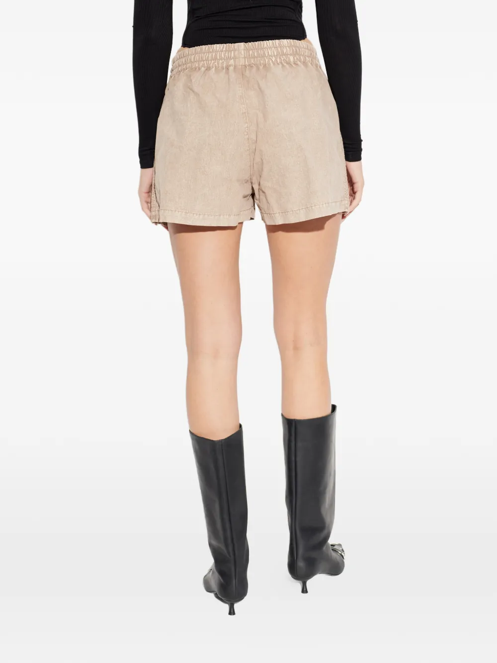 Diesel S-unny shorts met elastische taille Beige