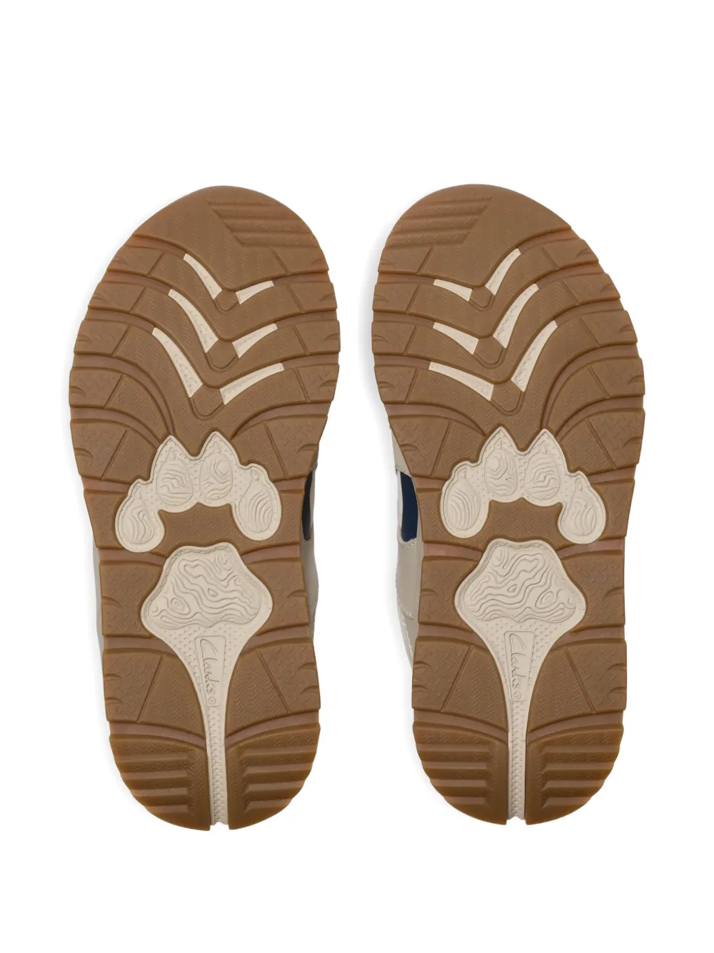 Clarks Kids Selva Hero sneakers met klittenband Beige