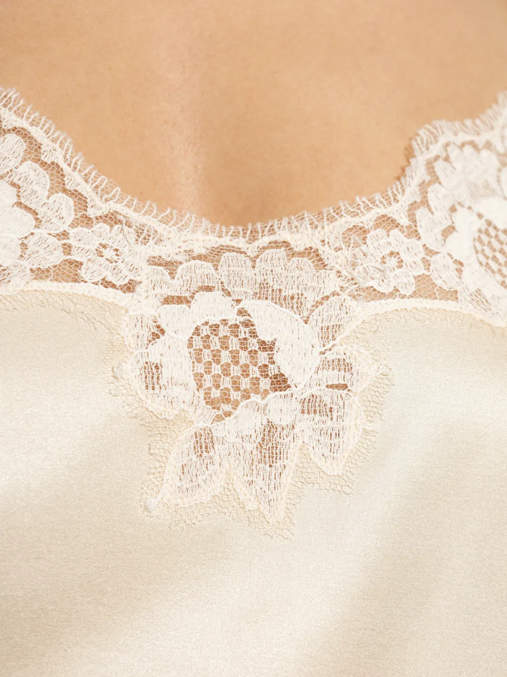 Dolce & Gabbana Pyjamatop met kant Beige