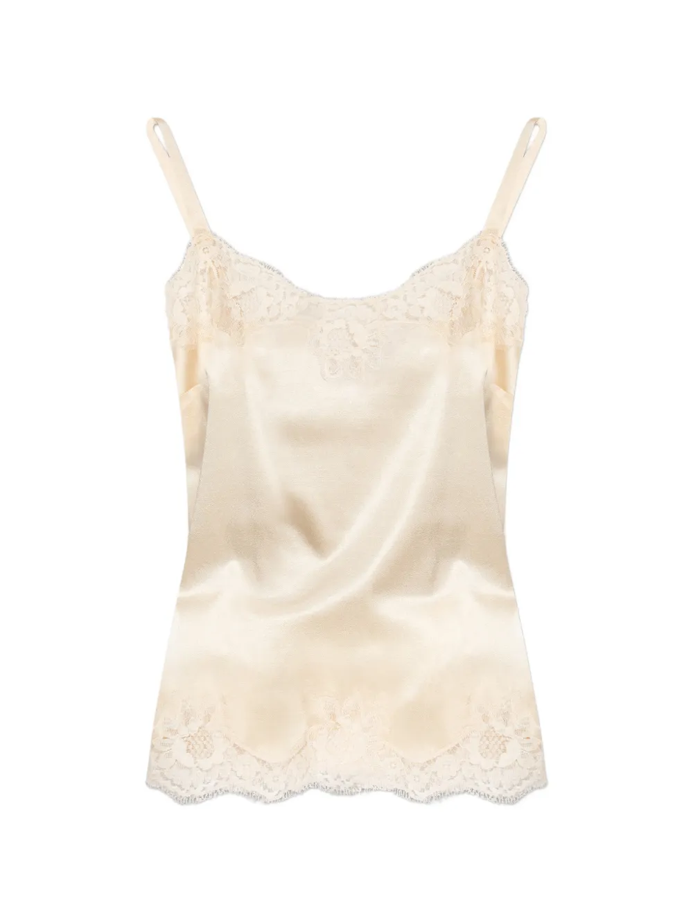 Dolce & Gabbana laced pyjama top - Nude