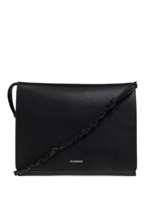 JIL SANDER 黒 レザー ショルダーバッグ Jil Sander レザーショルダーバッグ | ブラック | FARFETCH JP