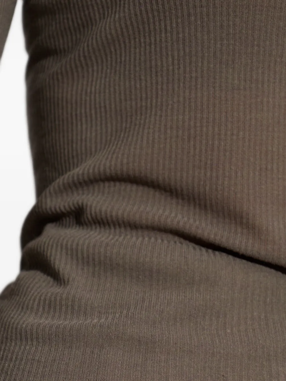 Rick Owens Ribgebreid T-shirt Grijs