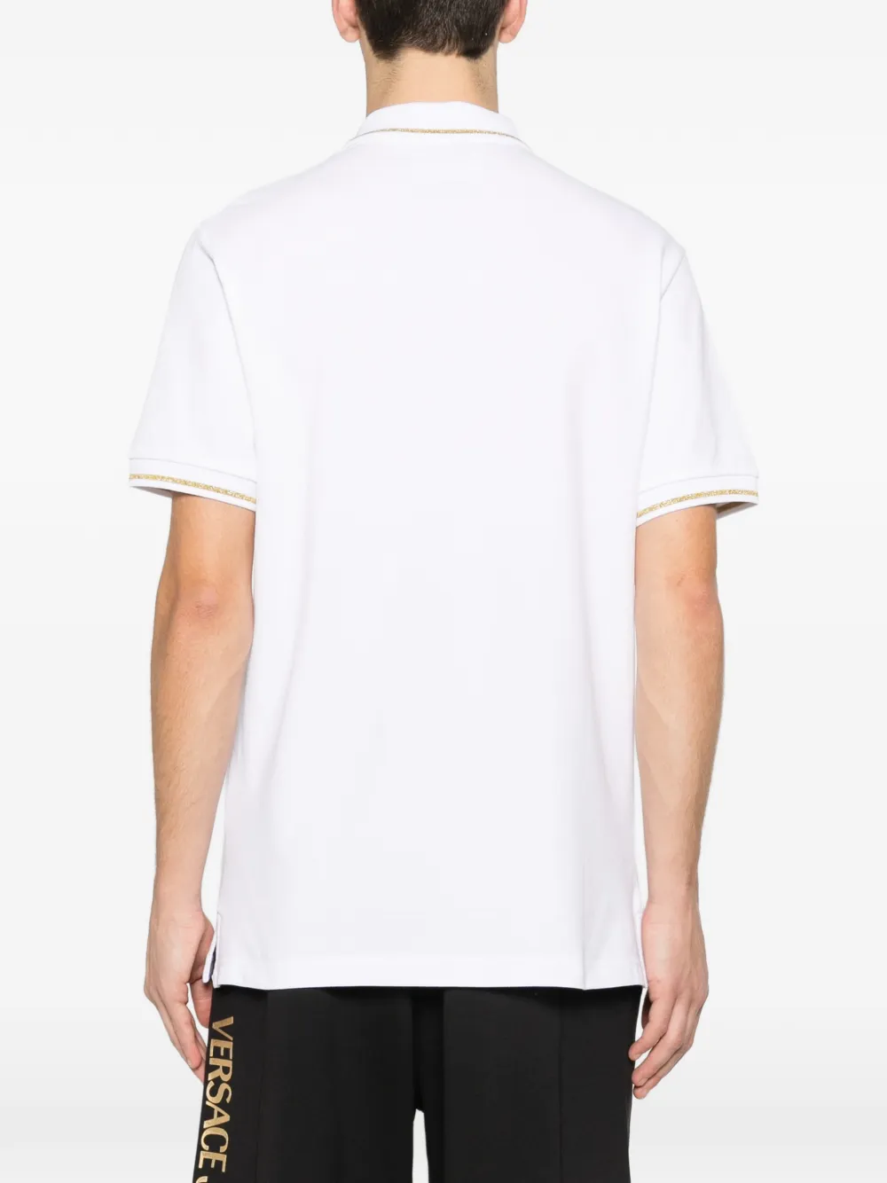 Versace Jeans Couture Poloshirt met logoprint Wit