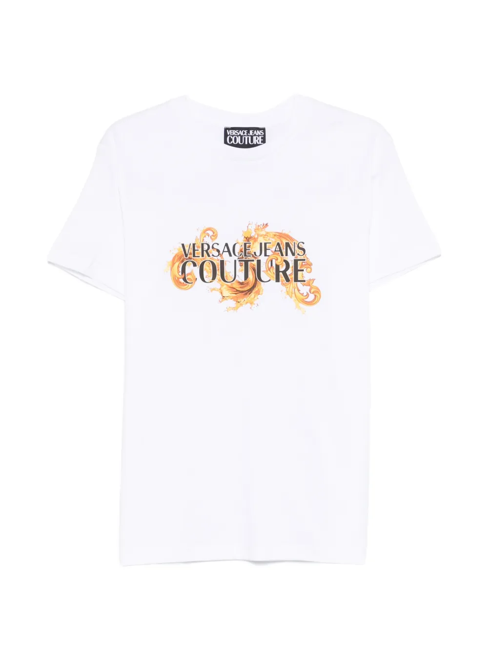 Versace Jeans Couture print-detail T-shirt - Bianco
