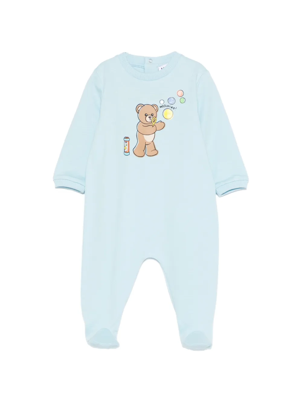 Moschino Kids bear-print pajmas - Blu