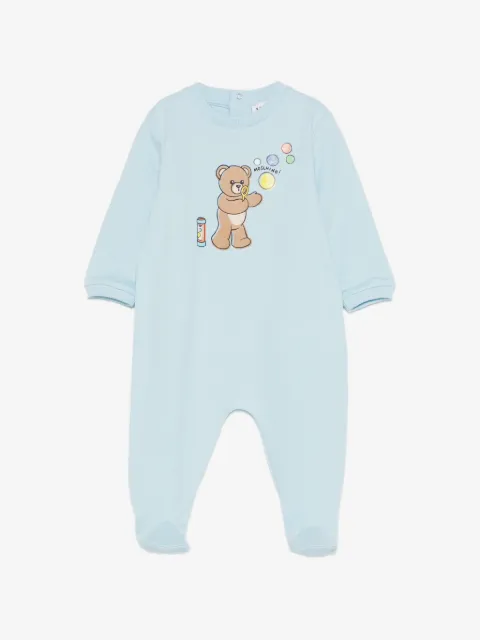 Moschino Kids bear-print pajamas