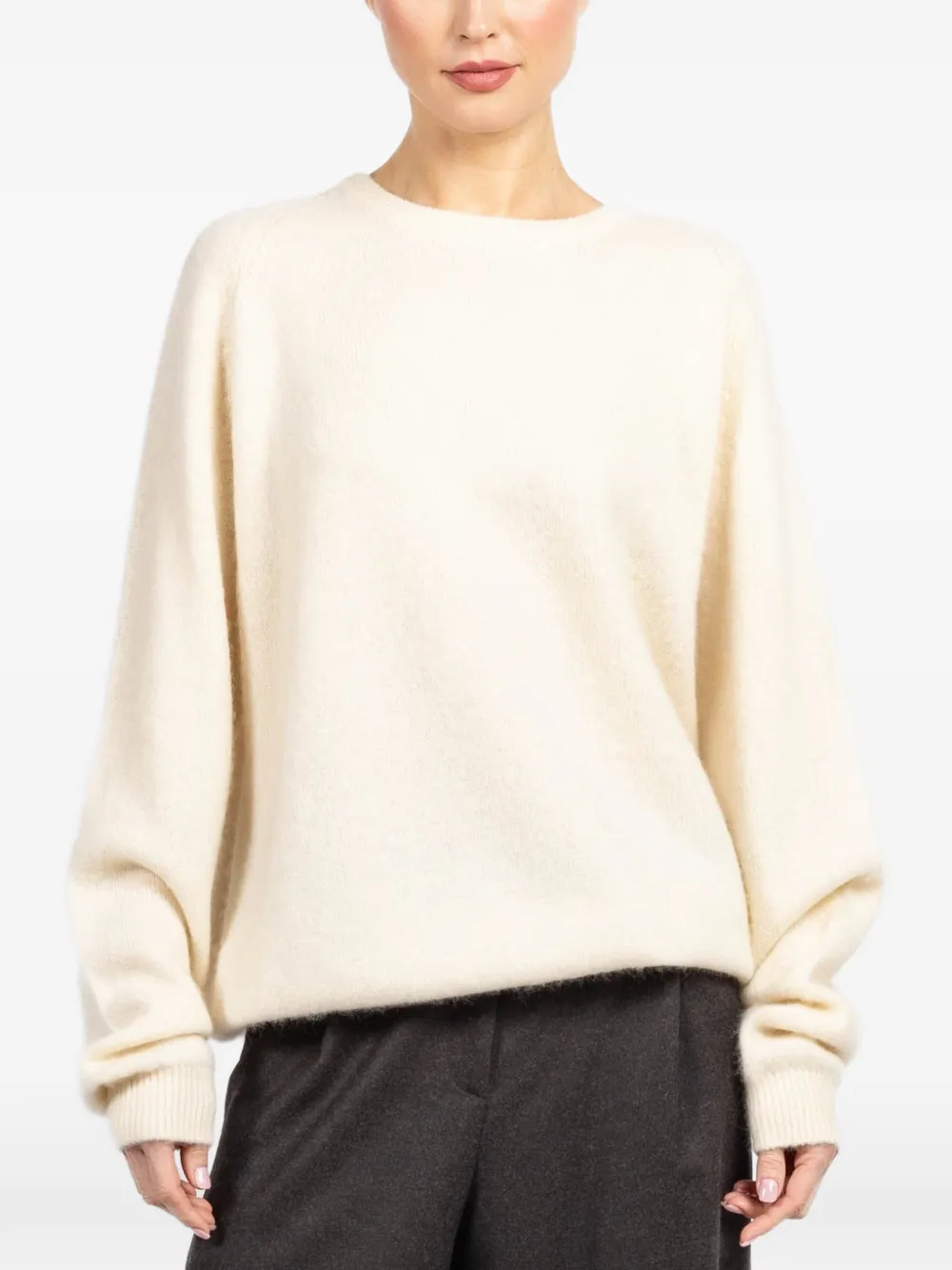 Frenckenberger round-neck sweater - Neutrals
