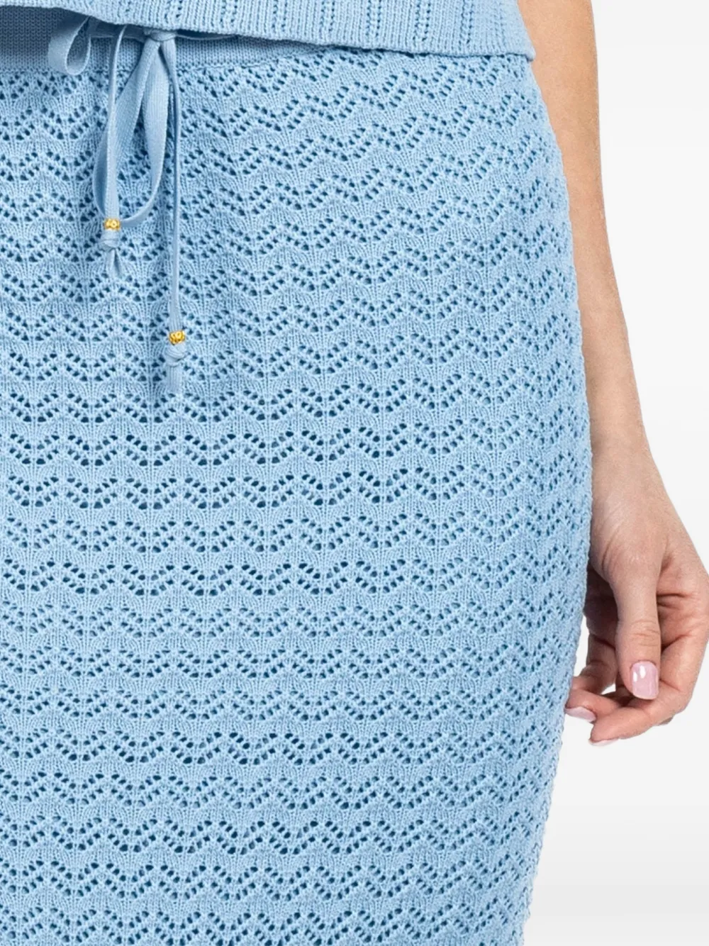 L'Agence Midi-rok met kant Blauw