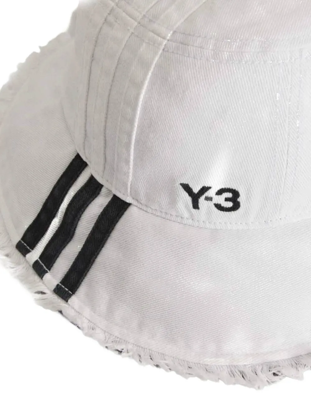  Y-3 Striped Hat - White 
