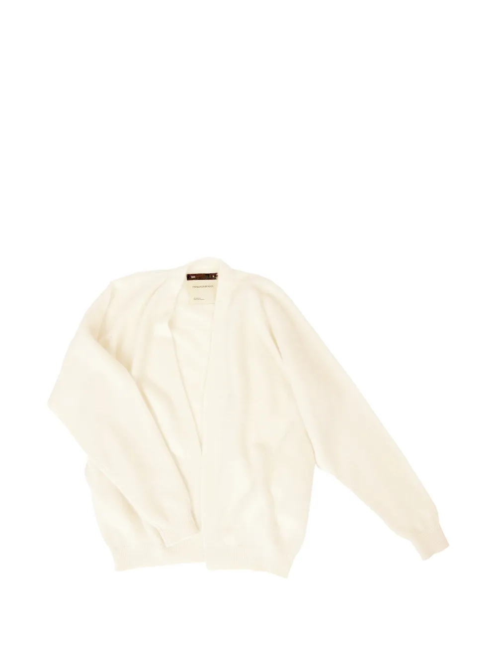 Frenckenberger ribbed-trims cardigan - Neutrals