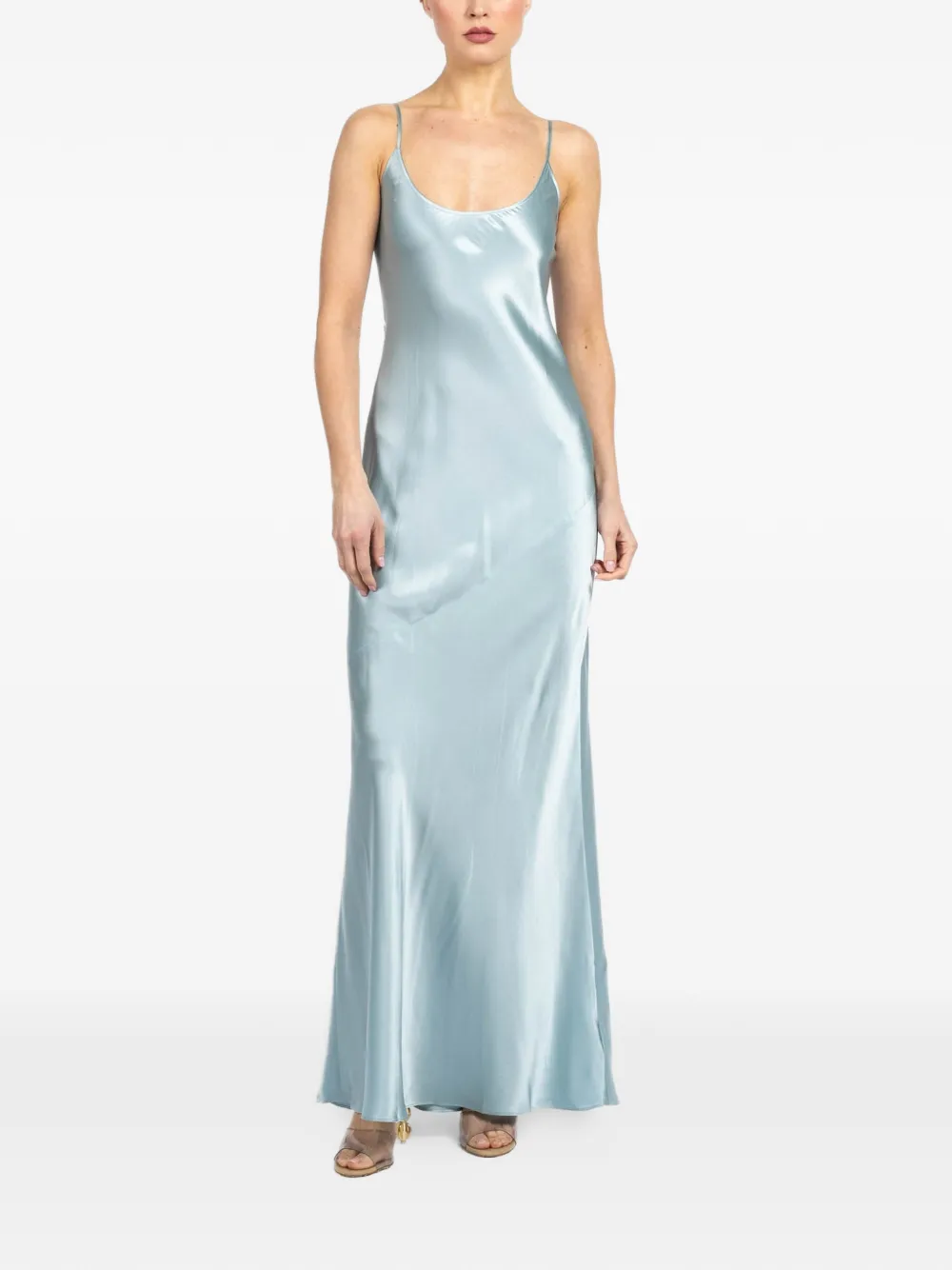 L'Agence camisole gown - Blu