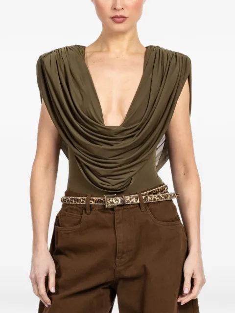 Ronny Kobo Cindi draped bodysuit