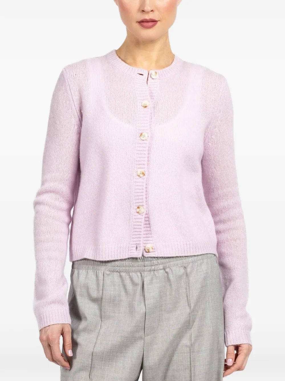 Lisa Yang Felicia buttoned cardigan - Rosa