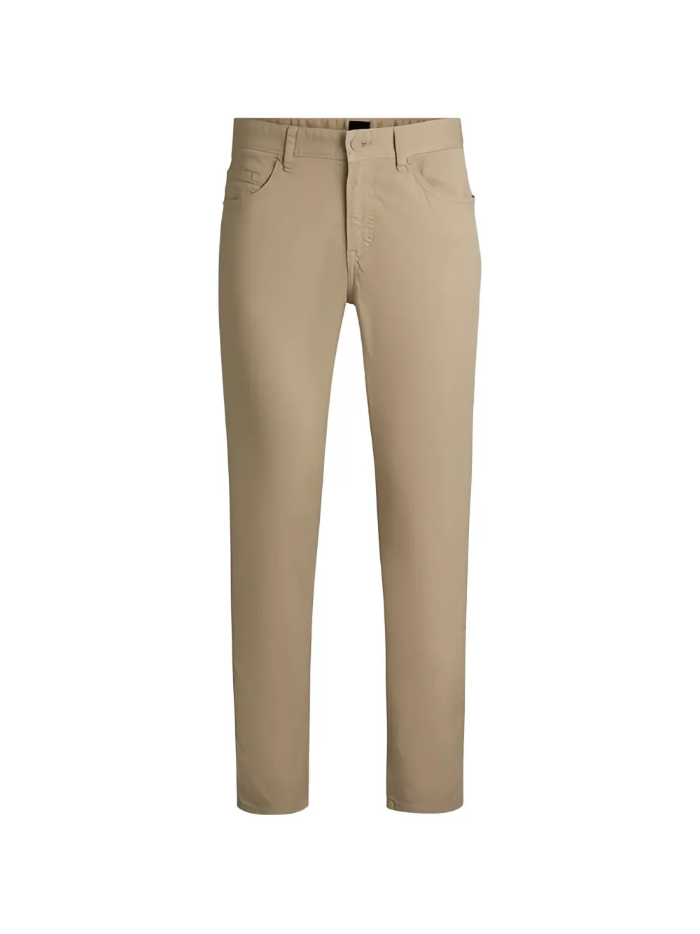 BOSS logo-patch straight trousers - Nude
