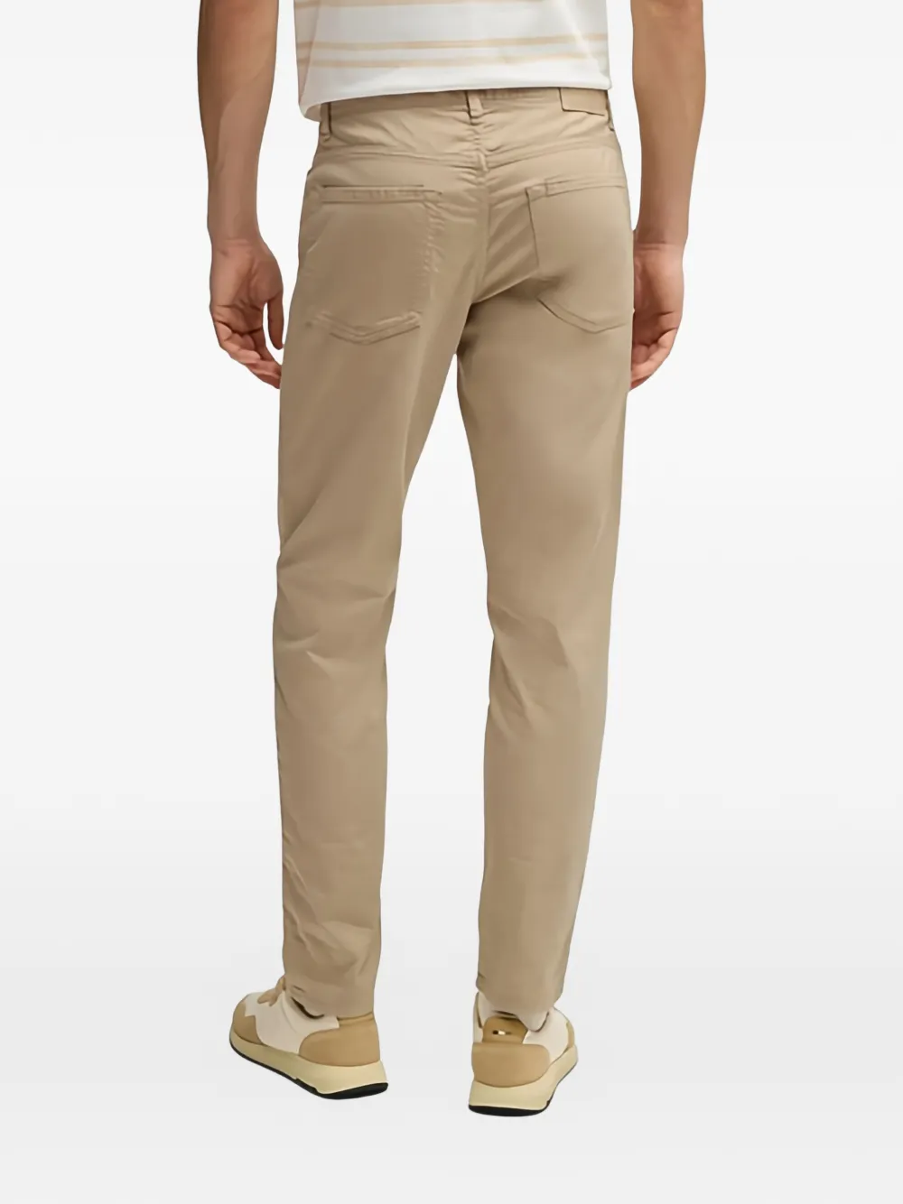 Logo-Patch Straight Trousers