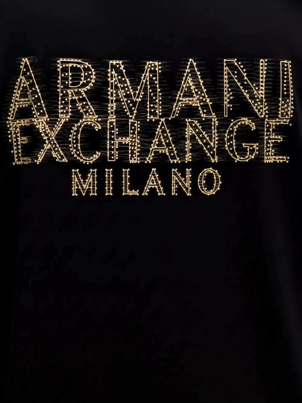 Armani Exchange Poloshirt met logopatroon en korte mouwen Zwart