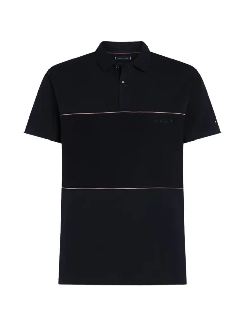 Tommy Hilfiger stripe blocking polo shirt