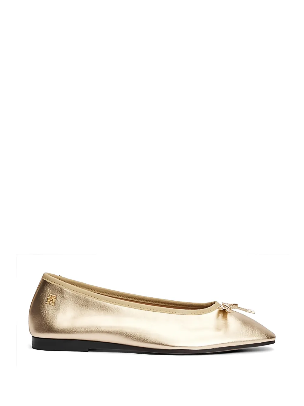 Tommy Hilfiger Ballerine con effetto metallizzato - Oro