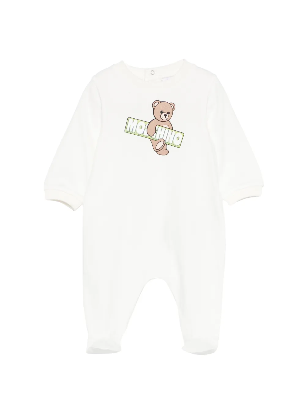 Moschino Kids teddy-print pajamas - Bianco