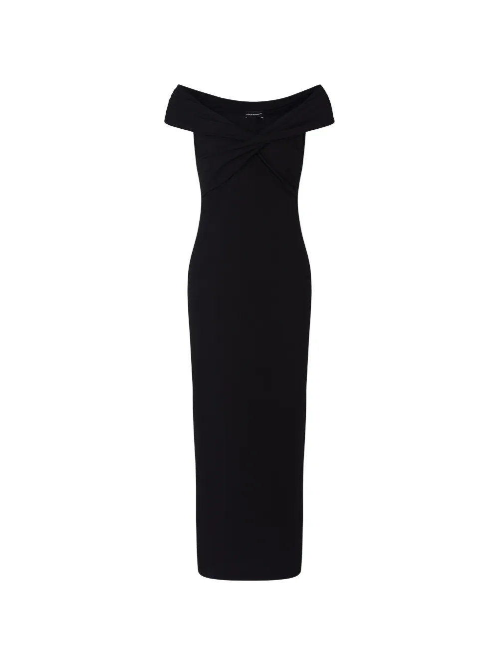 Emporio Armani twisted sleeveless dress