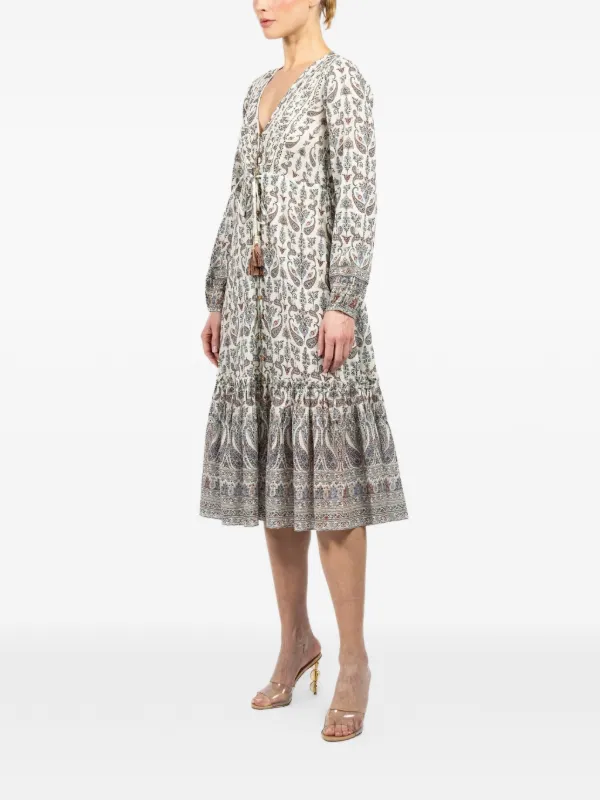 fitted lace wedding dress Veronica Beard Nolan Dress | Dove Multi