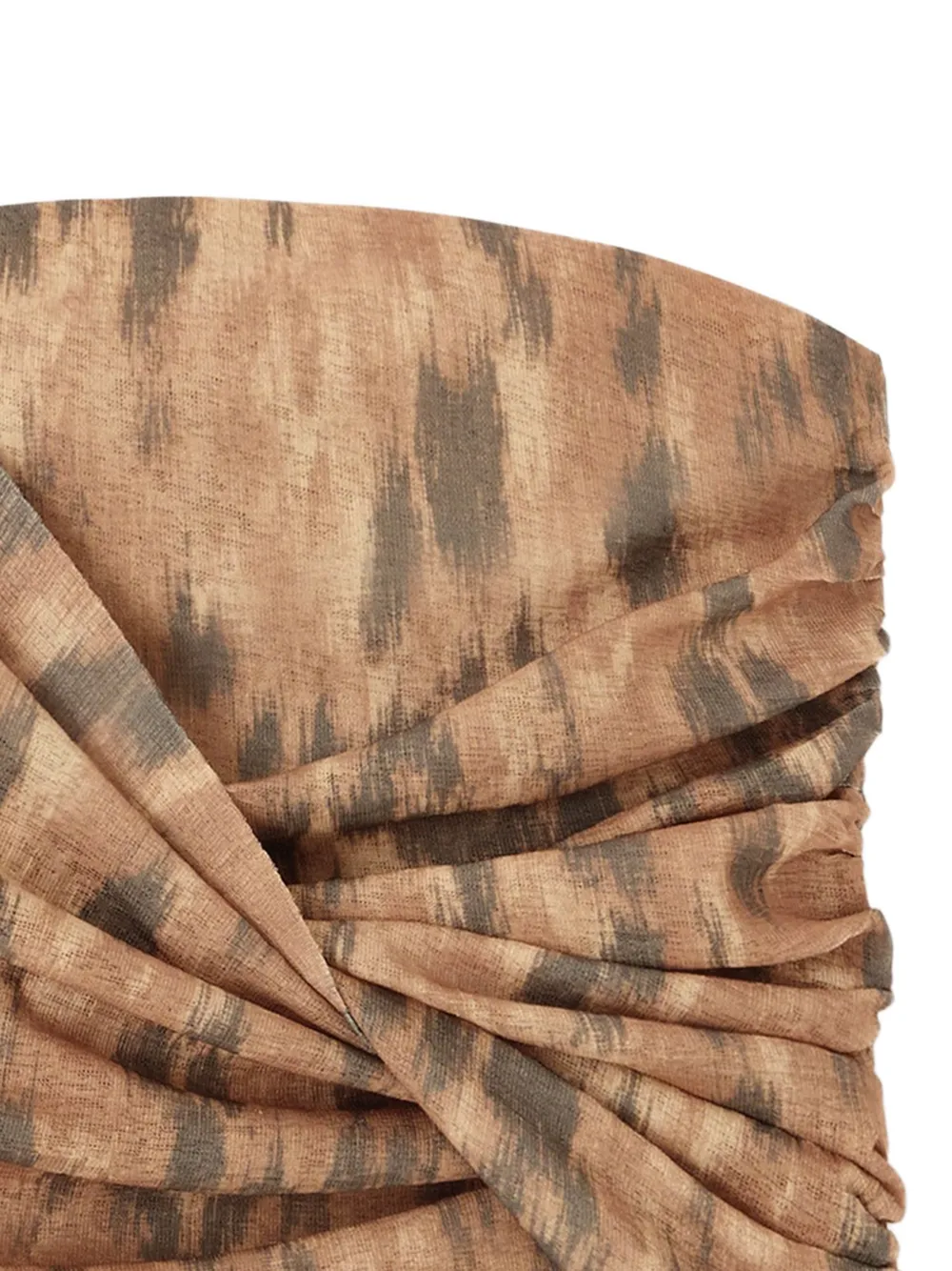  Ganni Animal-print Top - Neutrals 