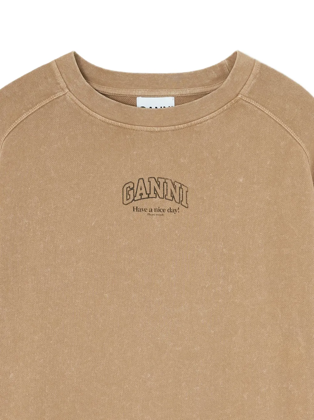  Ganni Logo Sweatshirt - Neutrals 