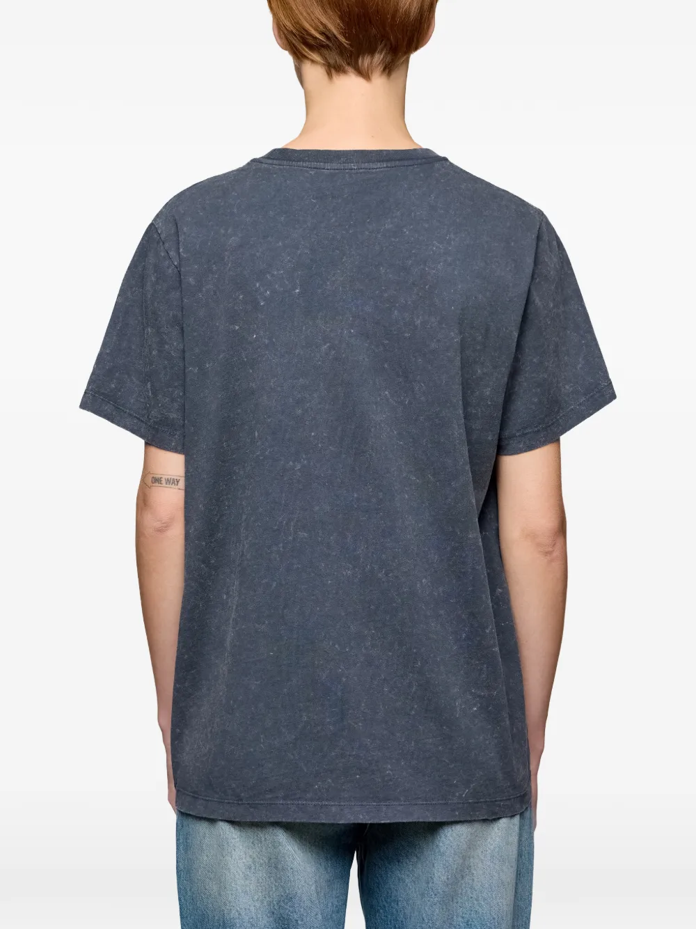 GANNI T-shirt met roos Grijs