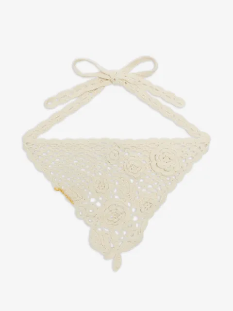 GANNI floral crochet headband