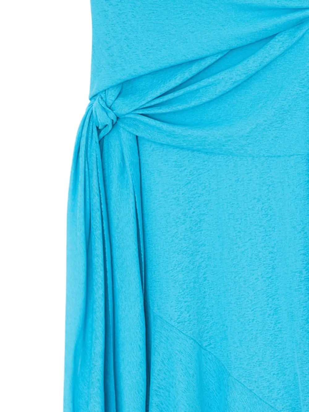 GANNI Geknoopte mouwloze midi-jurk Blauw