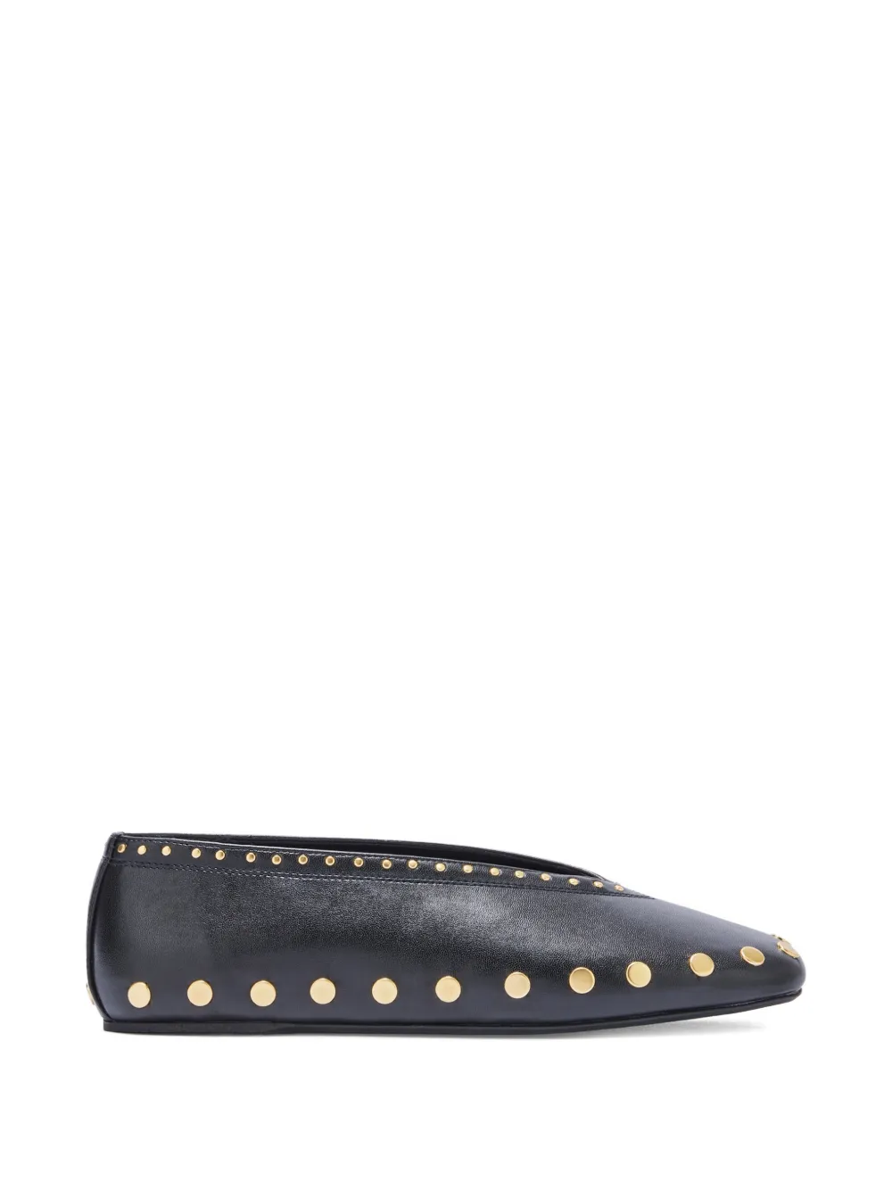 GANNI Ballerine con borchie - Nero